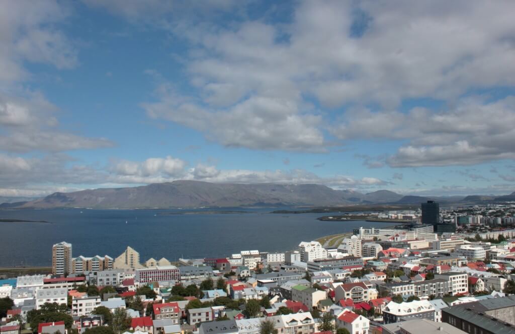 widok na Reykjavik